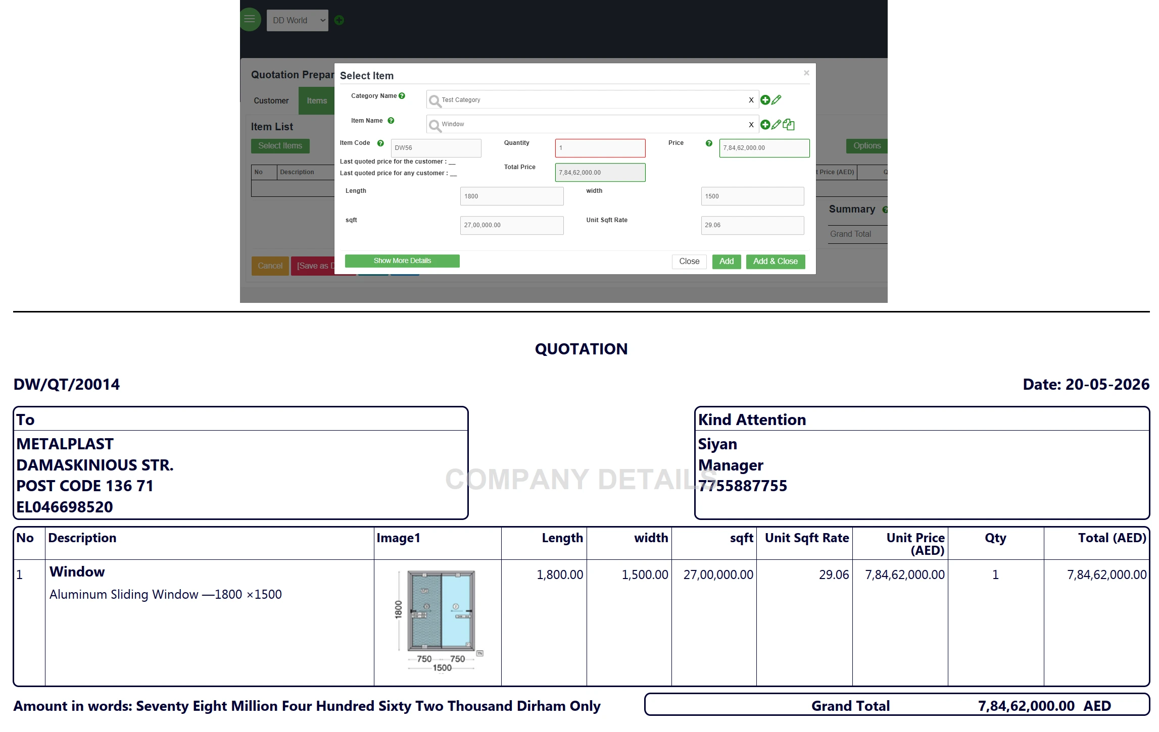 dynamic-price-calculation-for-quotation