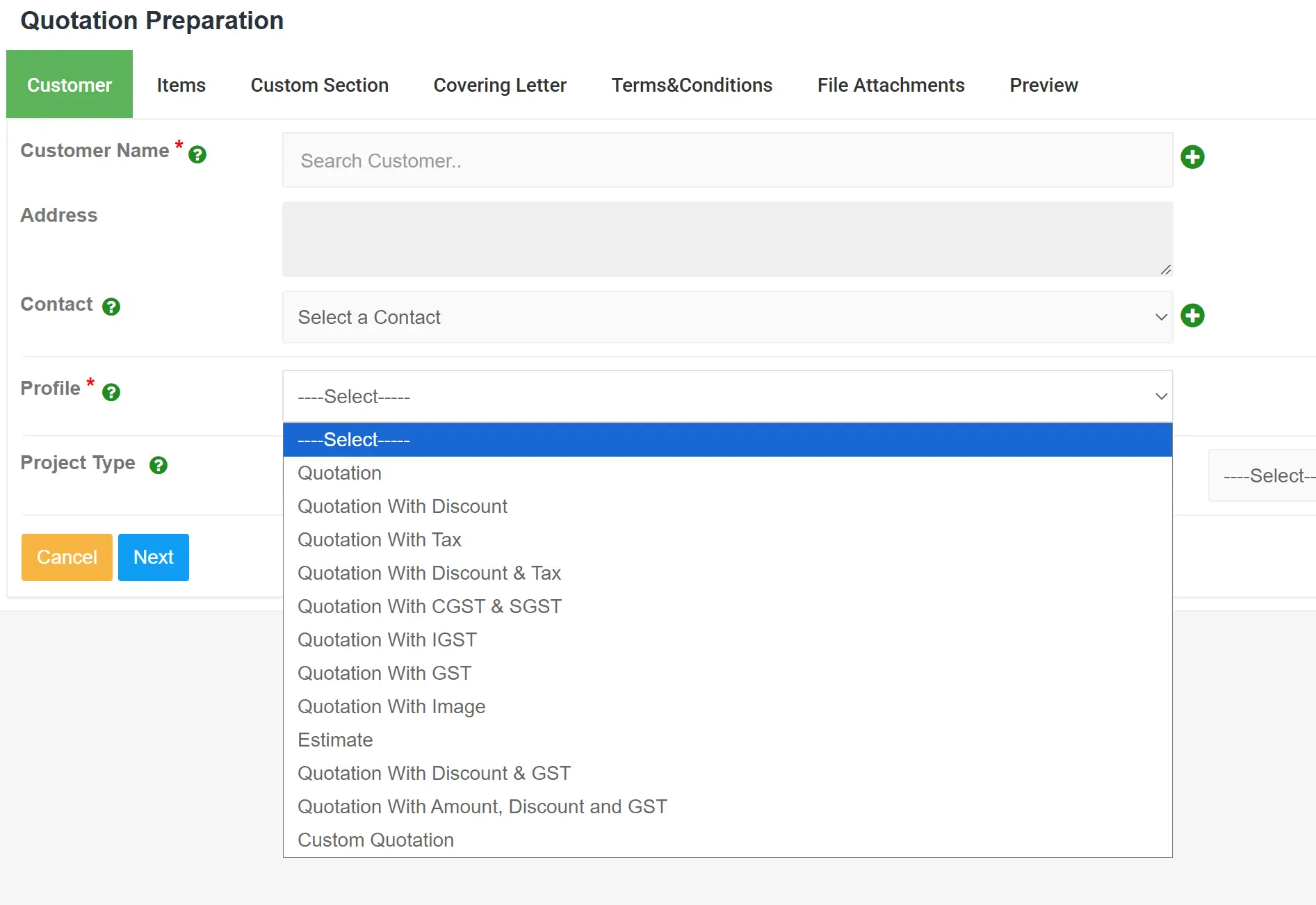 custom-quotation-formats-and-profiles