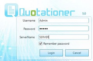 QUOTATIONER AS A CLIENT-SERVER APPLICATION