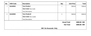 QUOTATIONS WITH HSN CODE