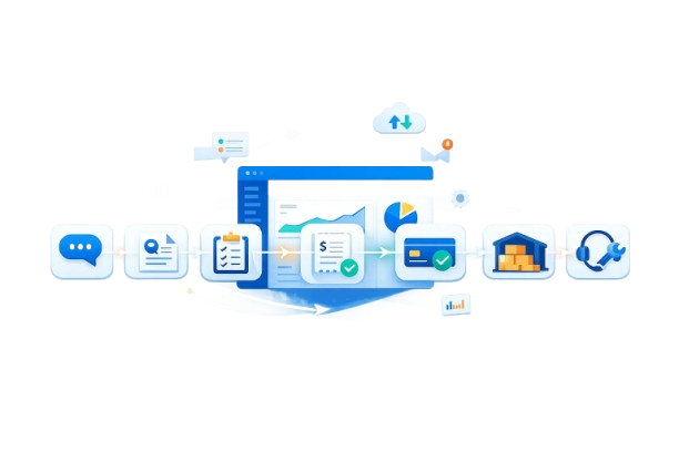 From Opportunity to Payment. One Connected Workflow.